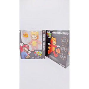 The Super Mario Bros. Movie - Tanooki Mario Figure x2